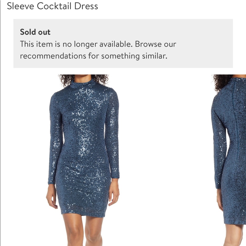 Blue/Silver short prom or formal dress. We bought at Nordstrom for $200.00.